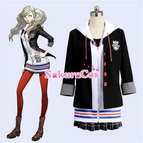 Customize 2017 Hot Anime Persona P5 Anne Takamaki School Unifrom Cosplay Costume For Women