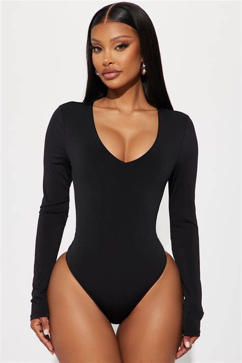 Obsessed With Me Bodysuit Black Fashion Nova