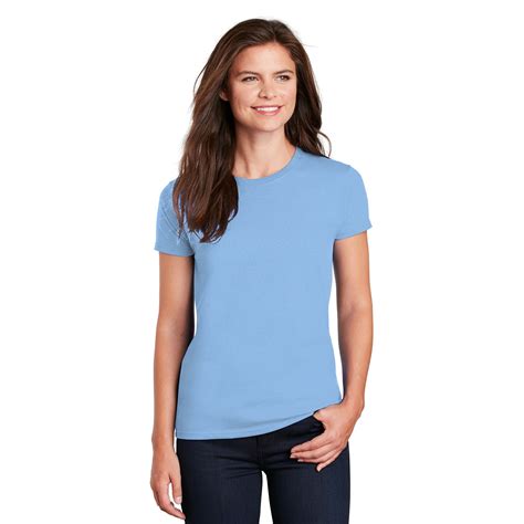 Gildan 2000L Women S Ultra Cotton T Shirt Light Blue Full Source