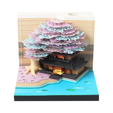 Artropad Marriage Tree Series Omoshiroi Block 3D Notepad With Pen