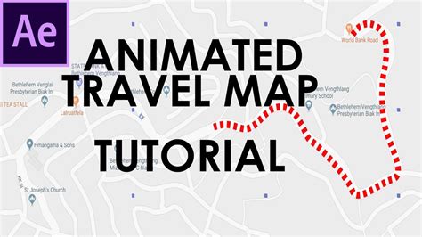 After Effect Tutorial Animated Travel Map Youtube