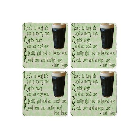 Irish Toast Tile Coaster by casualbrew