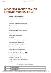 Res Menes Procesal Penal Docsity