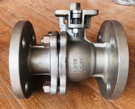 JIS 10K Cast Stainless Steel High Platform Munting Pad 2PC Flange Ball