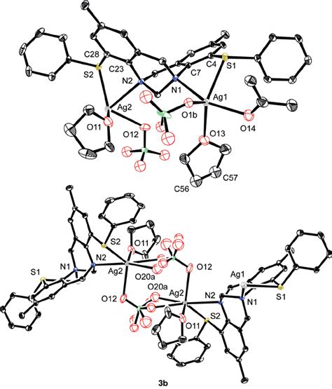 Ortep Representation Of Complex 3b Above Is The Monomeric Structure Download Scientific