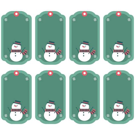 10 Best Christmas Gift Tags Printable Templates PDF For Free