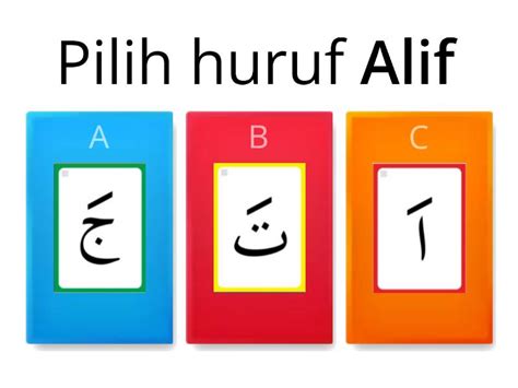mengenal huruf arab alif quiz