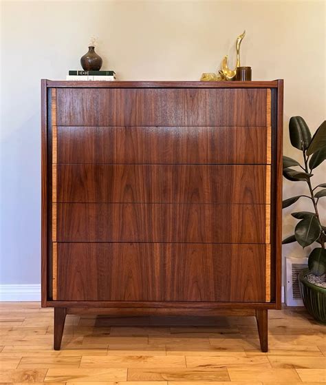 Just Finished Restoring This Beautiful Bassett Dresser R Mid Century