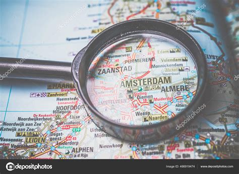 Amsterdam Europe Map — Stock Photo © aallm #466919474