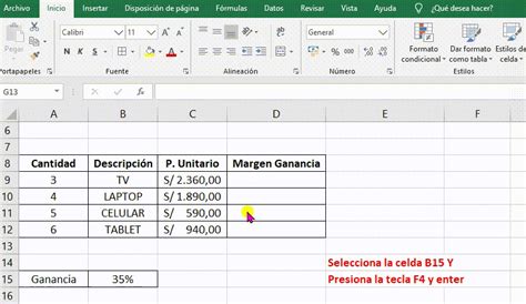 Referencias De Celdas En Excel Excel B Sico Tecpro Digital