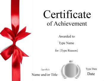 Free Printable Certificate of Achievement | Customize Online