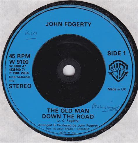 John Fogerty – The Old Man Down The Road (1984, Blue Injection Labels ...