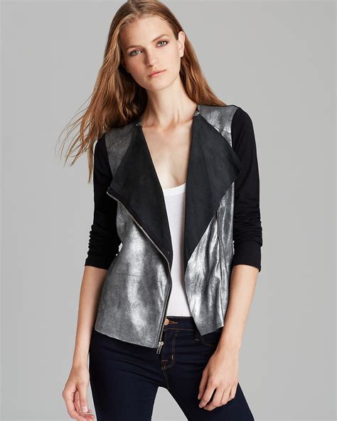 Michael Stars Jacket Motorcycle Knit Bloomingdales