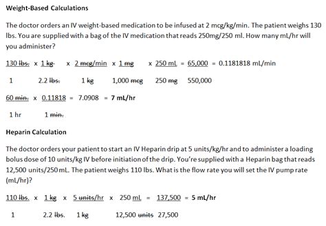 Printable Dosage Calculations Practice Problems