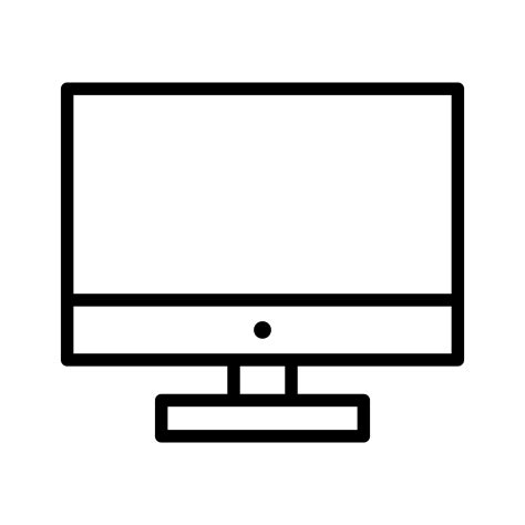 screen vector icon  vector art  vecteezy