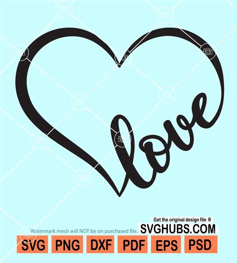 Love Heart Svg