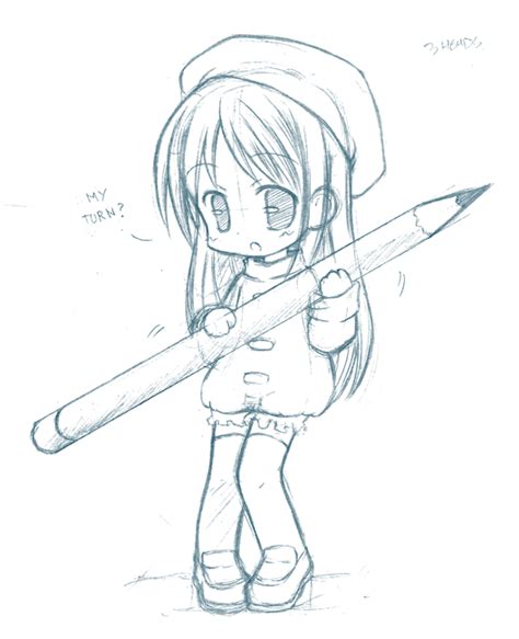 Chibi Pencil By Catplus On Deviantart Chibi Drawings Anime Art