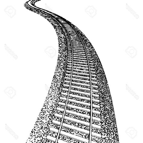 Train Tracks Drawing at PaintingValley.com | Explore collection of ...