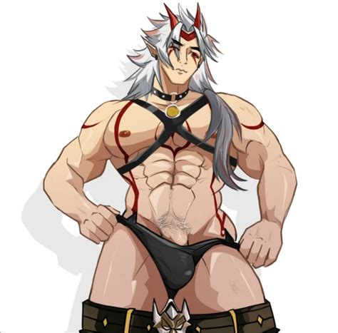 Rule 34 Arataki Itto Bara Genshin Impact Male Only Oni Solo Male 5694136