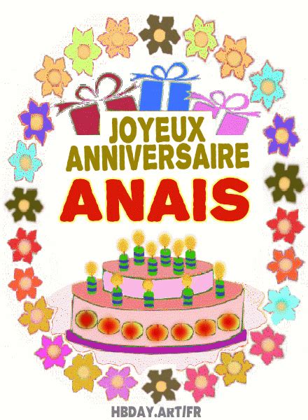 Joyeux Anniversaire Anais Fr Hbday Art