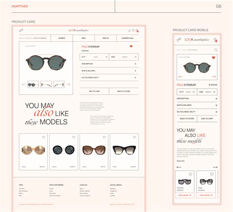 Sunglasses online-store on Behance