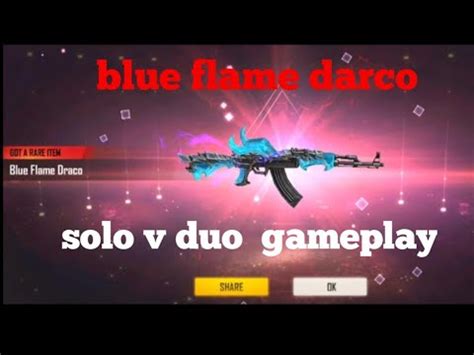 New Ak Blue Flame Draco Skin Solo V Duo Gameplay Sk Sunil Gaming