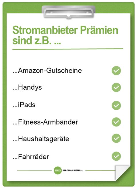 Stromanbieter mit Prämie So erkennen Sie besten Prämien Angebote