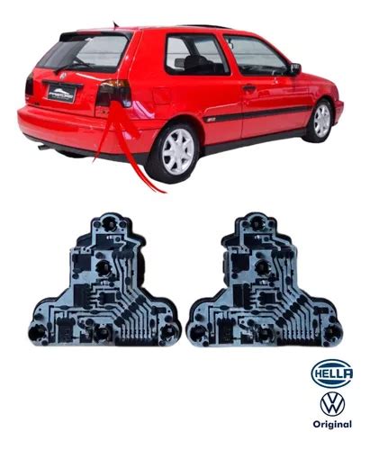 Par Circuito Soquete Lanterna Golf Mk Gti Original Vw Hella Frete Gr Tis