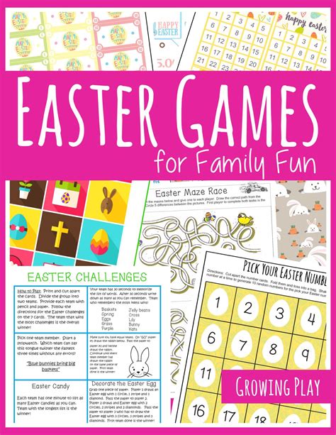 Easter Games for Family Fun - Growing Play