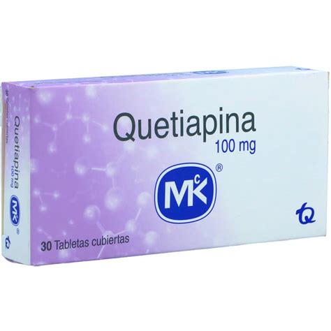 Quetiapina 100mg Tabletas Recubierta Caja X 30 Mk