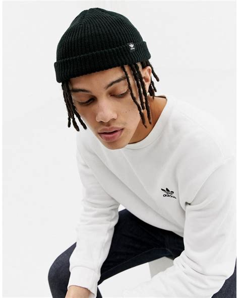 Adidas Originals Short Beanie In Black D98950 For Men Lyst