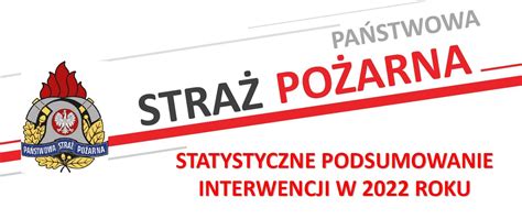 Statystyczne podsumowanie interwencji strażaków w 2022 roku woj