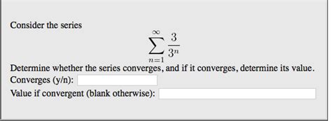 Solved Consider The Series Sigma Infinity N N Chegg