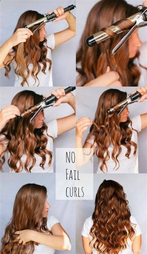 How To Curl Your Hair Using Curling Iron 1 Beachy Waves 2 Spiral