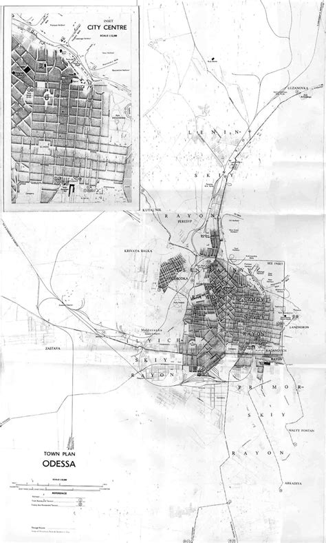 Detailed old map of Odessa city - 1961 | Odessa | Ukraine | Europe ...