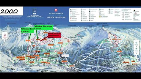 Evolution De La Station De Ski De Val Cenis Sur Un Plan Des Pistes