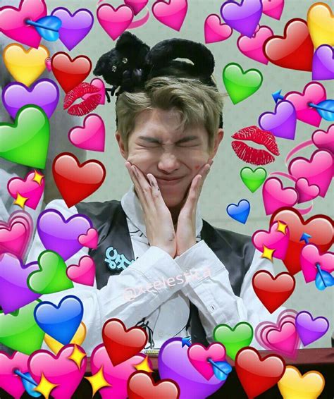 Bangtan Memes Love Rm Namjoon Rap Monster Hearts Bts Cute Love Bts