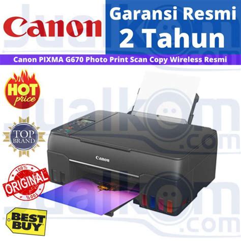 Jual Printer Canon Pixma G Photo Print Scan Copy Wireless Resmi Di