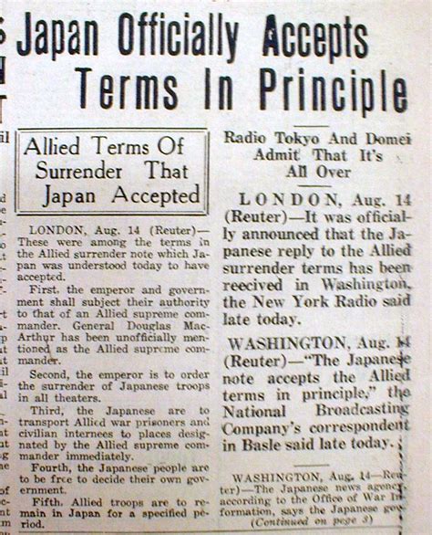 3 Rare 1945 Manila Philippines Newspapers Japan Surrenders And World War