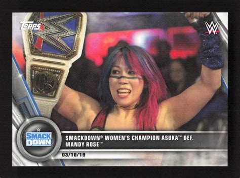 Topps Wwe Womens Division Asuka Ebay