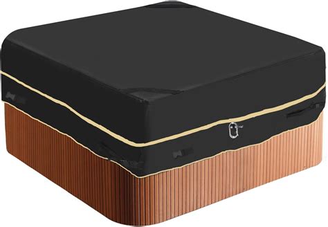 Amazon Square Hot Tub Cover Heavy Duty D Polyester Waterproof Spa Covers For Hot Tub