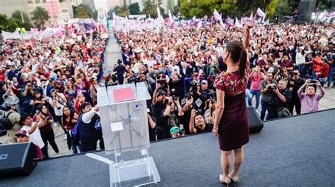 Claudia Sheinbaum Cierra Precampa A Ante Un Monumento A La Revoluci N