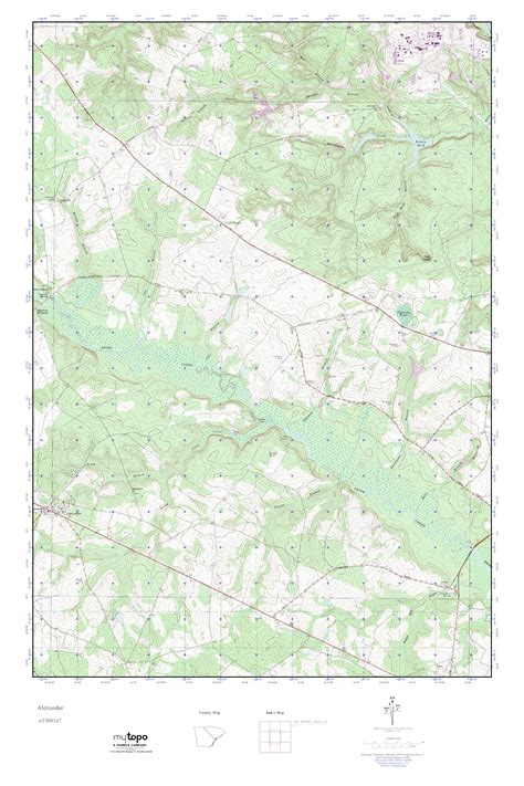 Mytopo Alexander Georgia Usgs Quad Topo Map