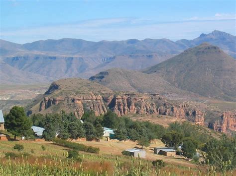 Lesotho Entre Quthing Et Qachas Nek