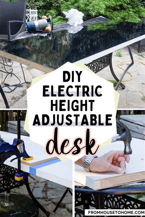 DIY Electric Sit Stand Desk (With A Custom Desktop) - From House To Home