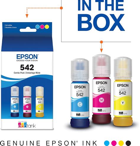 EPSON T542 EcoTank Ink Paquete Combinado De Botellas De Color De Ultra