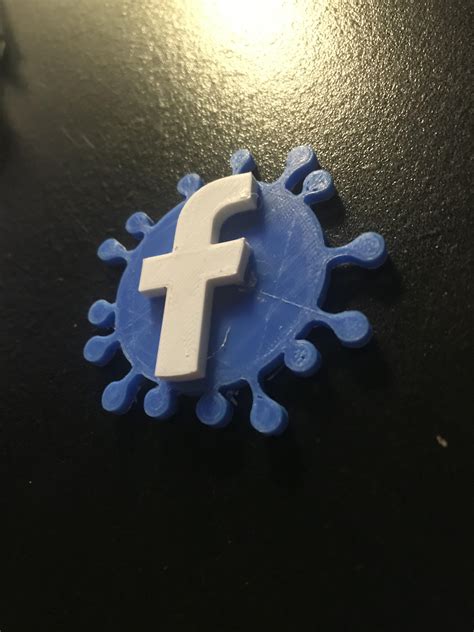 STL file Facebook Virus Logo badge・3D print object to download・Cults
