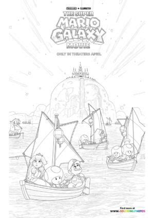 Super Mario Galaxy Movie 2026 - Coloring Pages for kids
