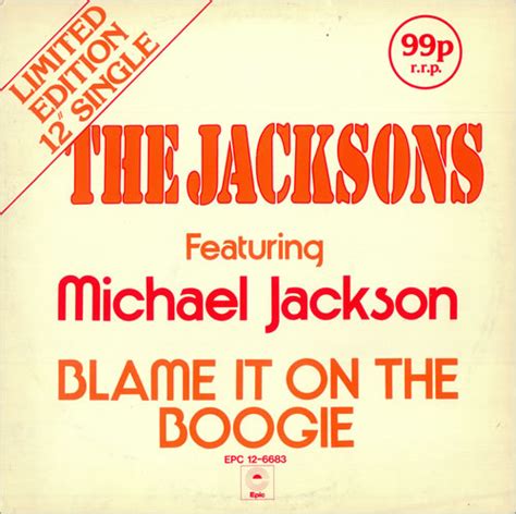 The Jackson Five Blame It On The Boogie Uk 12 Vinyl Single 12 Inch