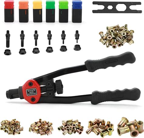 Trintion 11 Rivet Nut Tool With Riveter Gun 150pcs Nuts And 6 Metric